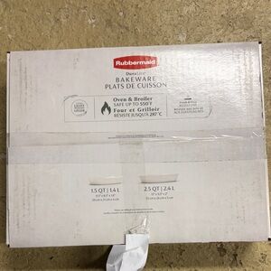 Rubbermaid White Bakeware Collection